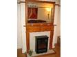 Fire Surround Mantle Piece,  Mirror and Fire Pine Fire....